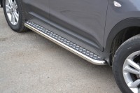 Защита порогов с алюм. площадкой Ø51мм (НПС) HYUNDAI Creta 2016-2020 (HCR-16-220336.00)