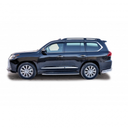 Защита ПОРОГОВ «Труба» d40 для оригинал. порогов Lexus LX 450d КРАШ