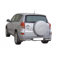 Защита ЗАДНЕГО БАМПЕРА «Уголки двойные» (d.76) TOYOTA RAV IV (арт. 0693 К)