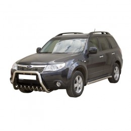 Передок с доп. защитой двигателя, нерж. (d63.5) Subaru FORESTER (арт. 0652 Н)