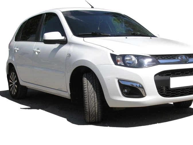 Реснички на фары узкие Lada Kalina-2