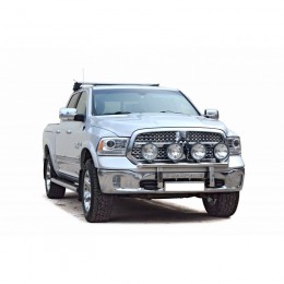 Передок с кронштейнами под доп. фары, нерж. (d63.5) Dodge RAM IV (DS/DJ) (арт. 1942 Н)