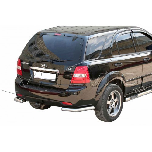 Защита ЗАДНЕГО БАМПЕРА «Уголки» (d63,5) KIA SORENTO LX (арт. 0626 К)