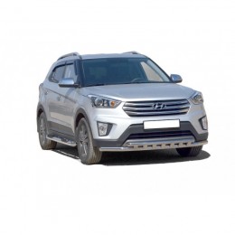 Защита ПЕРЕДА «Труба двойная» нерж. (d63,5) Hyundai CRETA (арт. 2044 Н)