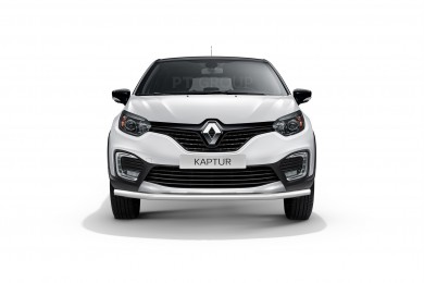 Защита переднего бампера одинарная Ø63мм (НПС) RENAULT Kaptur 2016- (RKA220203)