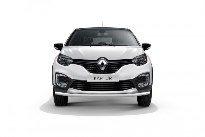 Защита переднего бампера одинарная Ø63мм (НПС) RENAULT Kaptur 2016- (RKA220203)