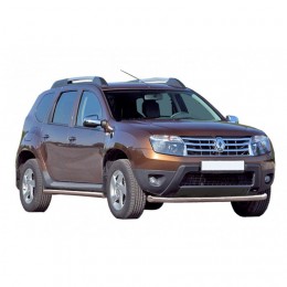 Защита порогов «Труба» нерж. (d63,5) RENAULT DUSTER (арт. 1702 Н)