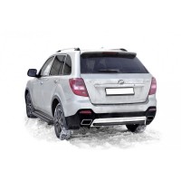 Защита ЗАДНЕГО БАМПЕРА «Труба» (d63,5) Lifan X60 (арт. 2041 K)