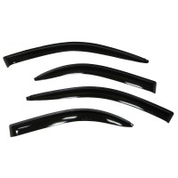 Дефлекторы (ветровики) дверей Voron Glass серия CORSAR Ford S-Max I 2006-н.в./минивэн/накладные/скотч /к-т 4 шт./