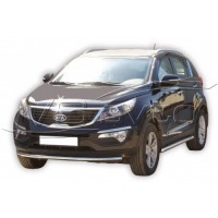 Защита ПОРОГОВ «Труба» (d63,5) KIA SPORTAGE (арт. 1601 К)