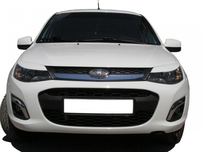 Реснички на фары широкие Lada Kalina-2