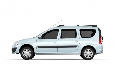 Защита порогов прямая Ø51мм (НПС) LADA Largus 2012- (LLA220301)