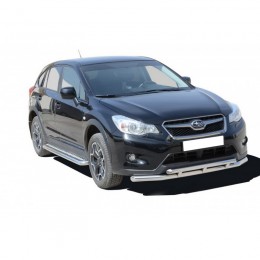Защита ПОРОГОВ с алюм. листом (d63,5) Subaru XV (арт. 1788 K)