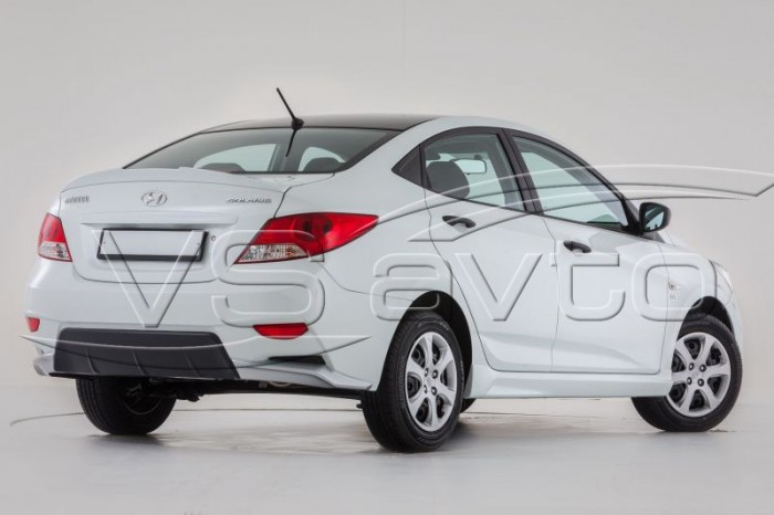 Бампер задний Hyundai Solaris 