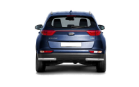 Защита заднего бампера угловая Ø63мм (НПС) KIA Sportage 2016-2018 (06040303)