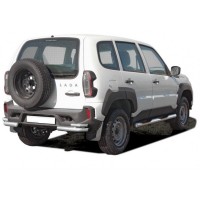 Защита заднего бампера «Уголки двойные Люкс» (d63.5) NIVA Travel (арт. 3142)