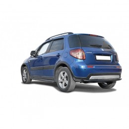 Защита заднего бампера «Труба» нерж. (d.76) Suzuki SX4 CLASSIC РЕСТАЙЛИНГ (арт. 2021 H)
