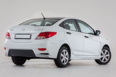 Накладка на порог Hyundai Solaris HS-02 Накладка на порог Hyundai Solaris HS-02