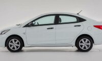 Накладка на порог Hyundai Solaris
