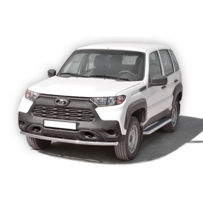 Защита переда «Труба» нерж. (d.51) NIVA Travel (арт. 0261)