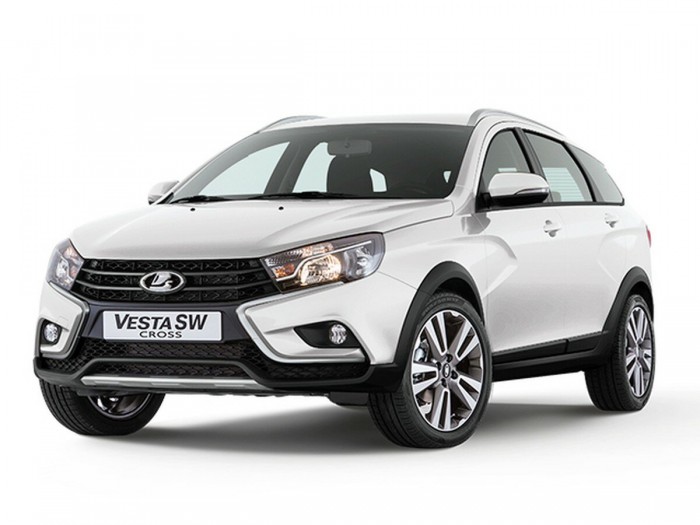 Коврики EVA на LADA VESTA SW CROSS комплектация с верхним багажником на фальшпол 2017 -