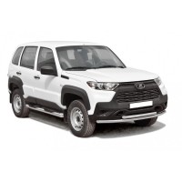 Защита переда «Труба двойная» без коробочек, нерж. (d51/d51) NIVA Travel (арт. 0264)