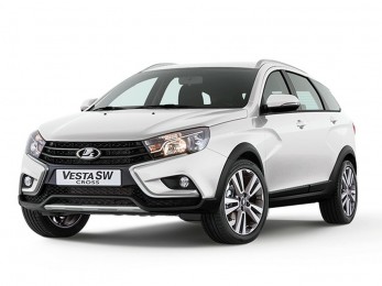 Коврики EVA на LADA VESTA SW CROSS комплектация с нижним багажником без фальшпола 2017 -