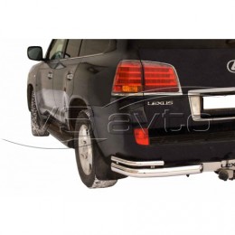 Защита ЗАДН. БАМПЕРА «Уголки двойные» d76 LEXUS 570 ОКРАШ арт 0682 К