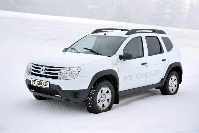 Защита порогов "Чистые штаны" (ABS) RENAULT Duster 2012-2020 (RDU110301)