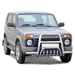 Передок «С усами» и доп. защитой двигателя, нерж. (d63,5) Urban 4x4 (арт.1315)
