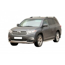 Защита ПЕРЕДА «Труба двойная» (d63,5) TOYOTA Highlander (арт. 1631 К)