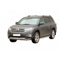Защита ПЕРЕДА «Труба двойная» (d63,5) TOYOTA Highlander (арт. 1631 К)
