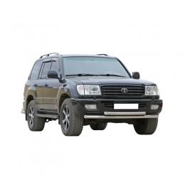 Защита ПЕРЕДА «Труба двойная» (d63,5) TOYOTA Land Cruiser 100 (арт. 1638 К)