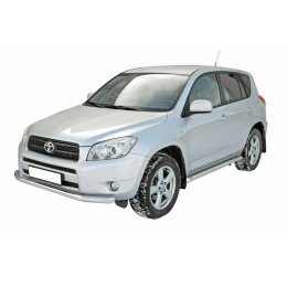 Защита ПЕРЕДА «Труба» нерж. (d63,5) TOYOTA RAV IV (арт. 0691 Н)