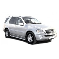 Защита ПОРОГОВ с алюм. листом (d63,5) Mercedes-Benz ML_320/350 (арт. 1896 К)
