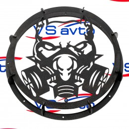 Гриль для сабвуфера VS-AVTO "Бульдог в противогазе"