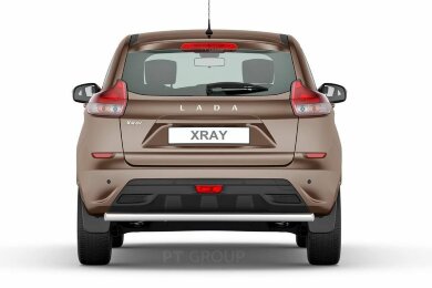 Защита заднего бампера одинарная Ø51мм (НПС) LADA XRay 2016- (LXR220101)
