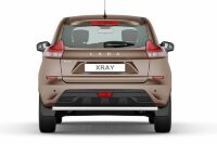 Защита заднего бампера одинарная Ø51мм (НПС) LADA XRay 2016- (LXR220101)