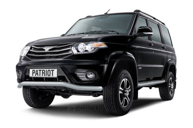 Защита переднего бампера Ø63мм "Волна" (ППК) UAZ Patriot 2014-
