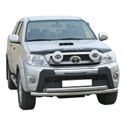 Защита ПЕРЕДА «Труба двойная» (d63,5) TOYOTA Hilux pickup (арт. 1677 К)