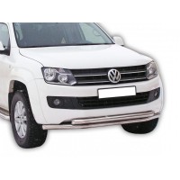 Защита ПЕРЕДА «Труба двойная широкая» d63,5 VOLKSWAGEN Amarok ОКРАШ. (арт. 1644 К)