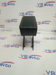 Подлокотник VS-AVTO Лада Гранта в стиле Гранта Спорт (кожзам, двойная красная отстрочка)