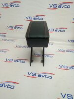 Подлокотник VS-AVTO Гранта в стиле Гранта Спорт (кожзам, двойная красная отстрочка)