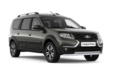 Защита переднего бампера одинарная Ø51мм (НПС) LADA Largus 2021-/ LADA Largus Сross 2021-s 2021- (LLA220202)