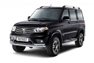 Защита порогов окантовка Ø51мм (ППК) UAZ Patriot 2014-