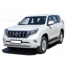 Защита ПОРОГОВ «Труба» нерж. (d.40) Toyota LAND CRUISER 150 (арт. 1776 H)