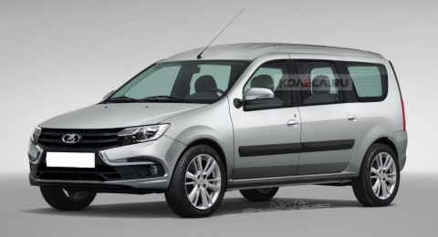 Коврики EVA на LADA LARGUS I FL рестайлинг CROSS (7 мест) 2021 -