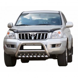 ПЕРЕДОК с защитой двигателя «Низкий» нерж. (d63.5) TOYOTA Land Cruiser Prado 120 (арт. 0621 Н)