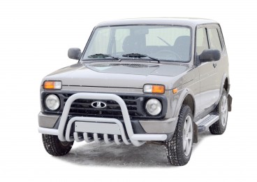 Защита переда «Низкая» d63,5 с усами и доп. защитой двигателя Urban 4x4 (арт.0378)