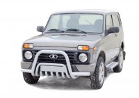 Защита переда «Низкая» d63,5 с усами и доп. защитой двигателя Urban 4x4 (арт.0378)